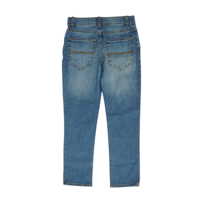 Blue Solid Skinny Jeans