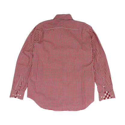 Red Check Long Sleeve Button Down