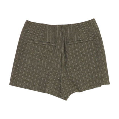 Gray Striped Mini Skort