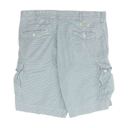 Blue Striped 5-Pocket Shorts