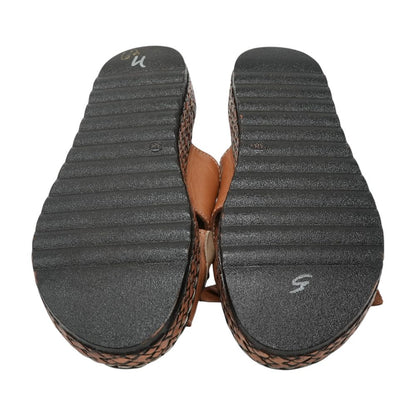 Brown Wedged Sandals