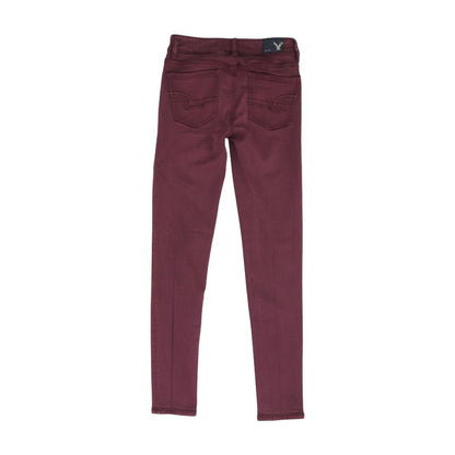 Purple Solid Jeans
