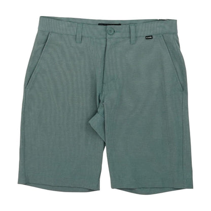 Green Striped Chino Shorts