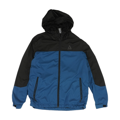 Blue Color Block Rain Jacket