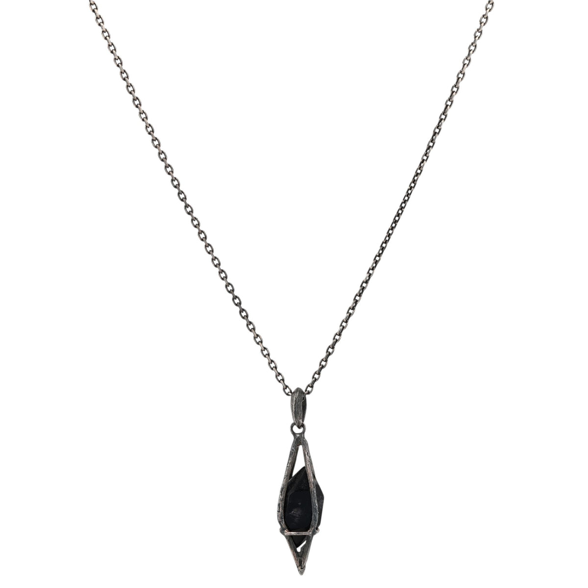 Sterling Silver Quartz Pendant Necklace