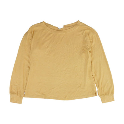 Yellow Crewneck Knit Top