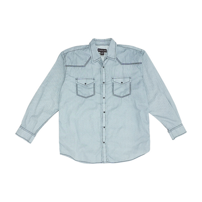 Blue Check Long Sleeve Button Down