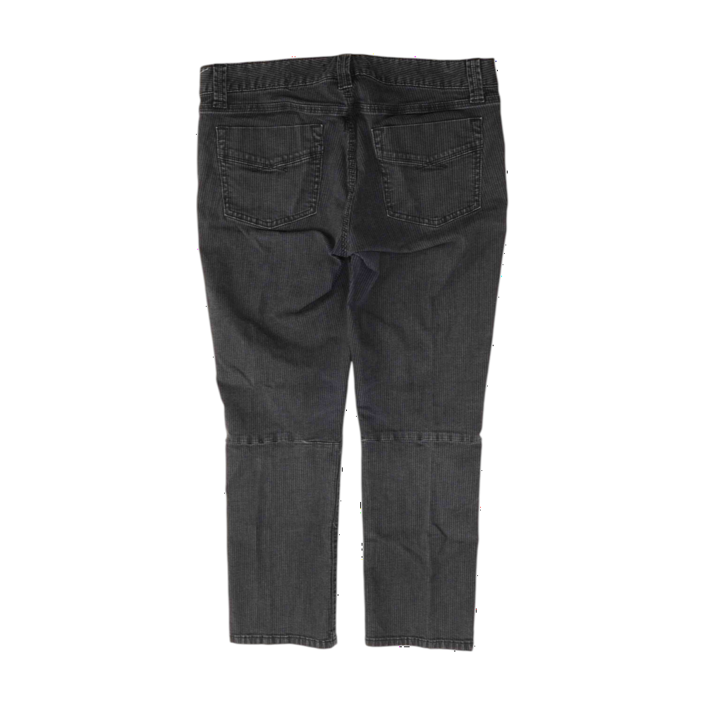 Navy Striped Regular Jeans