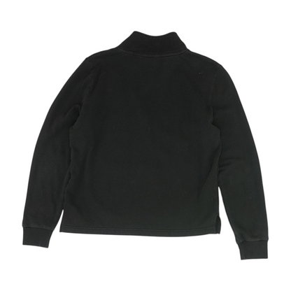 Black Solid 1/4 Zip Pullover