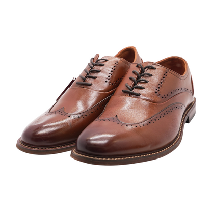 Brown Lace-Up Dress Shoes