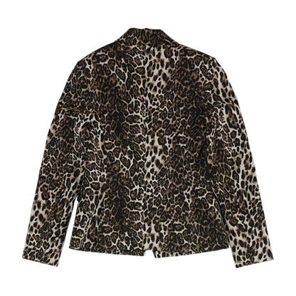 Brown Animal Print Blazer