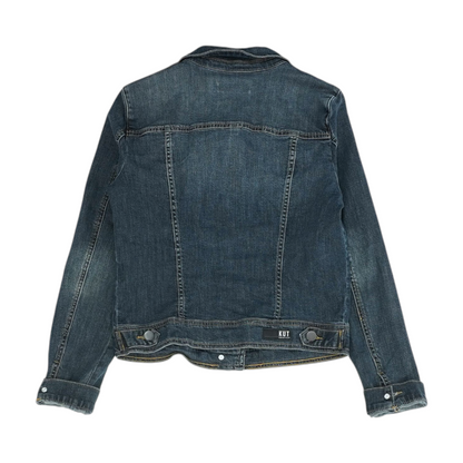 Navy Solid Denim Jacket