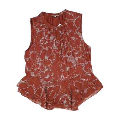Burgundy Print Blouse