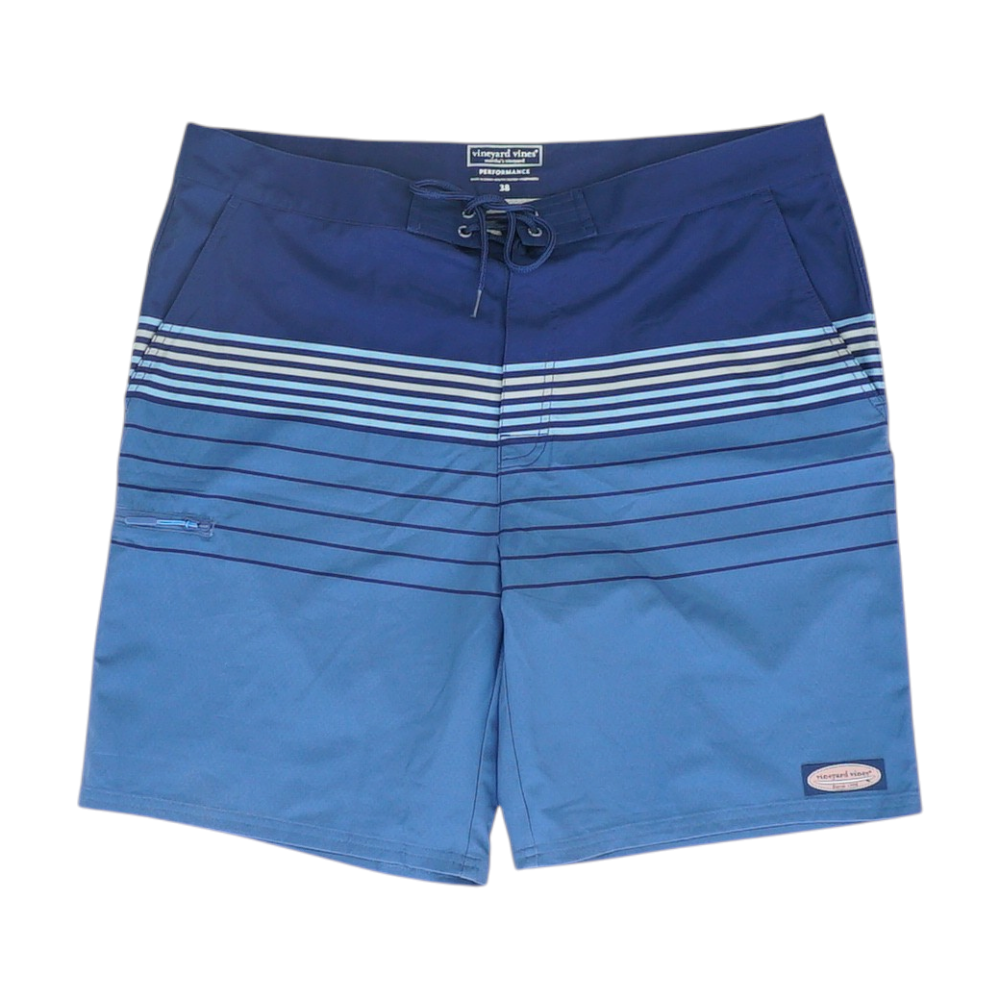 Blue Striped Swim Bottom