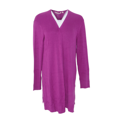 Magenta Cardigan Sweater