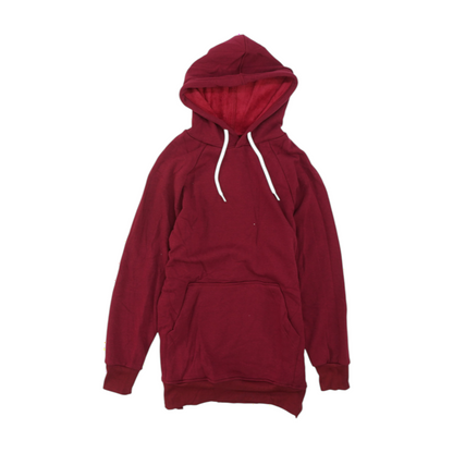 Red Solid Hoodie Pullover