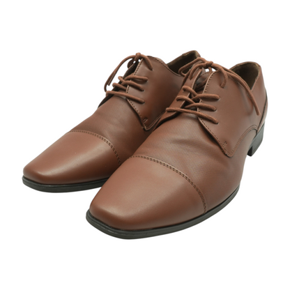 Brown Lace-Up Dress Shoes