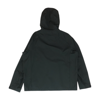 Black Solid Rain Jacket