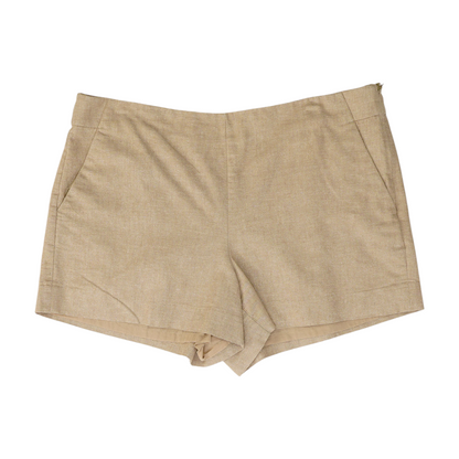 Tan Solid Chino Shorts