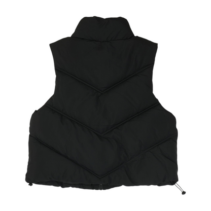 Black Solid Active Vest