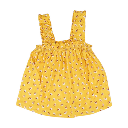 Yellow Floral Blouse