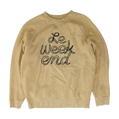Beige Graphic Sweatshirt Pullover