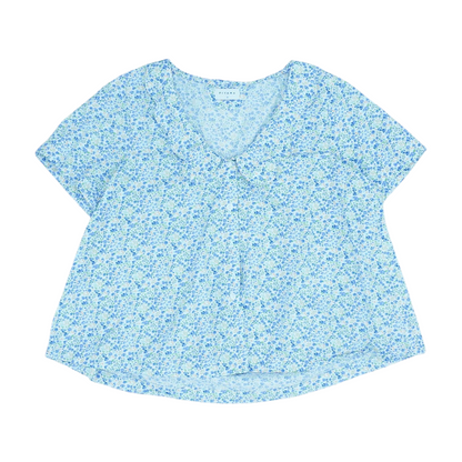 Blue Floral Button Down