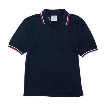 Navy Solid Short Sleeve Polo