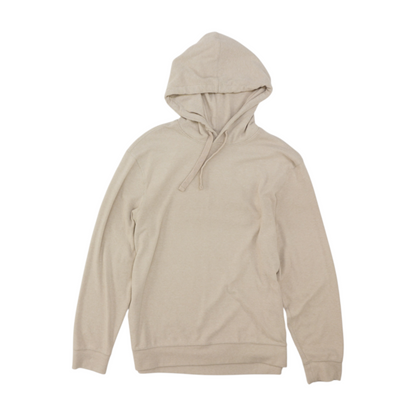 Tan Striped Hoodie Pullover