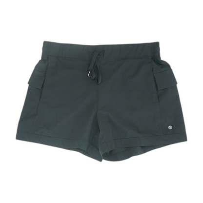 Black Solid Active Shorts