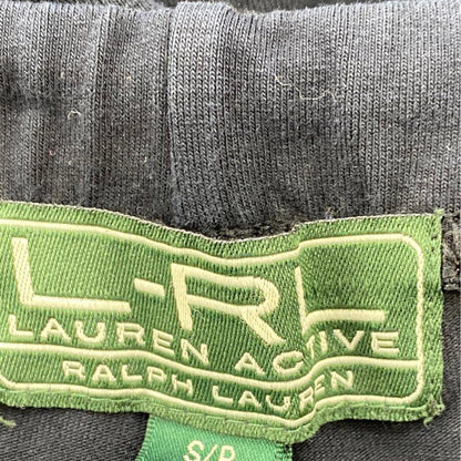Vintage Black Solid Active Pull On Pants