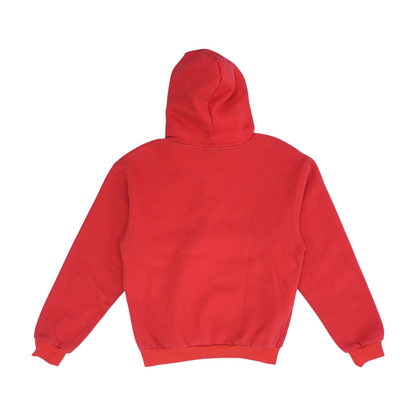 Red Solid Hoodie Pullover