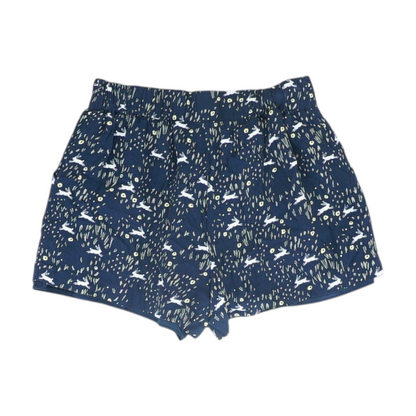 Navy Print Chino Shorts