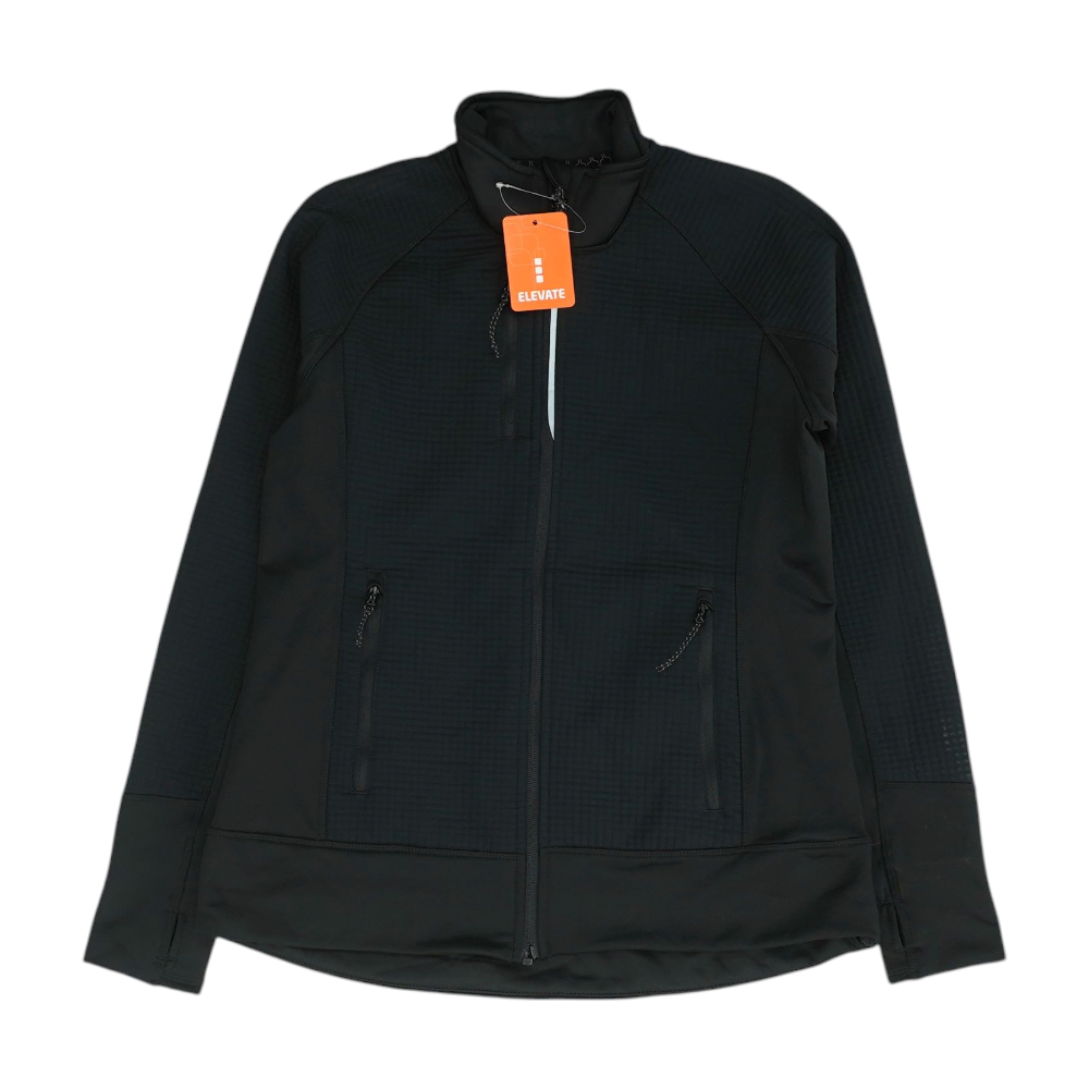 Black Solid Active Jacket