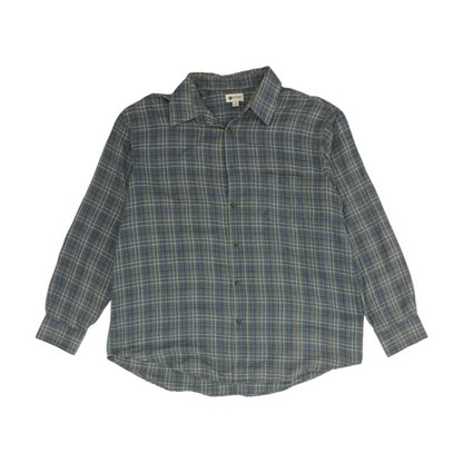 Gray Check Long Sleeve Button Down