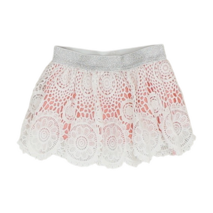 White Floral Skirt