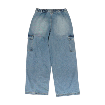 Blue Wide Leg Jeans