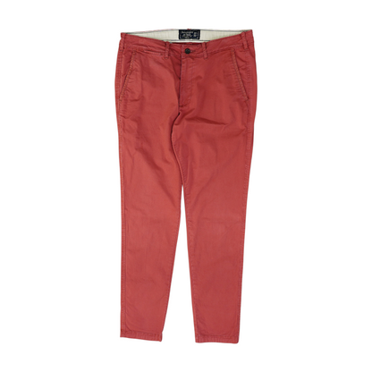 Red Slim Pants