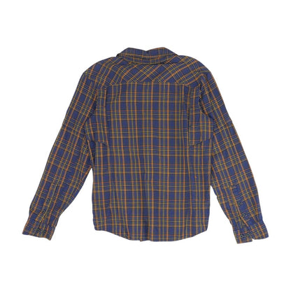 Purple Plaid Outdoor Button Down