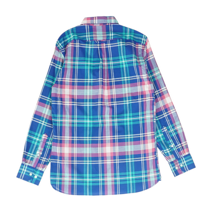 Multi Plaid Long Sleeve Button Down