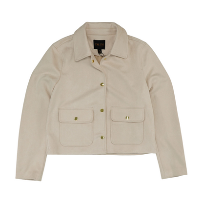 Beige Solid Jacket