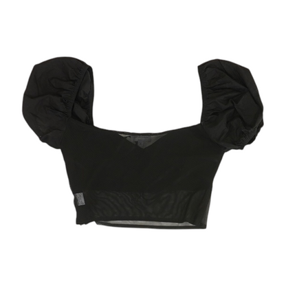 Black Cropped Blouse