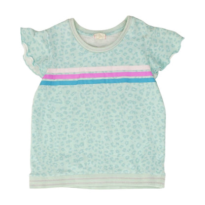 Green Animal Print Crewneck T-Shirt