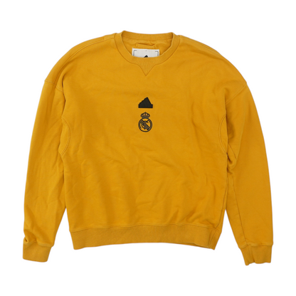 Mustard Real Madrid FC Solid Sweatshirt Pullover