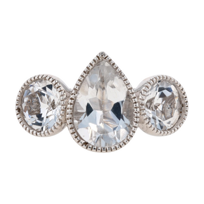 Sterling Silver Topaz Fashion Ring