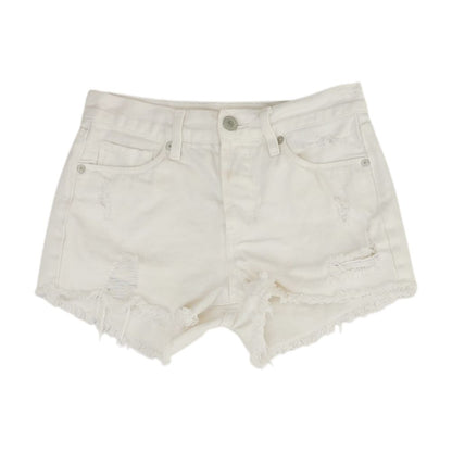 White Denim Shorts