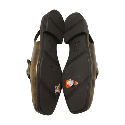 Bronze Slip-On Flats