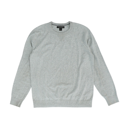 Gray Solid Pullover Sweater