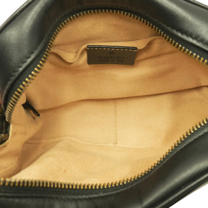 GG Marmont Small Camera Bag in Black Leather