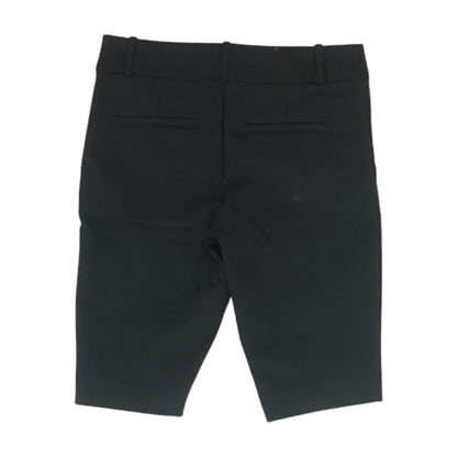 Black Solid Chino Shorts